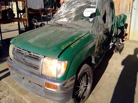 1997 TOYOTA TACOMA, GREEN, EXTD CAB, 2.4L, AT, 2WD.  Z26268